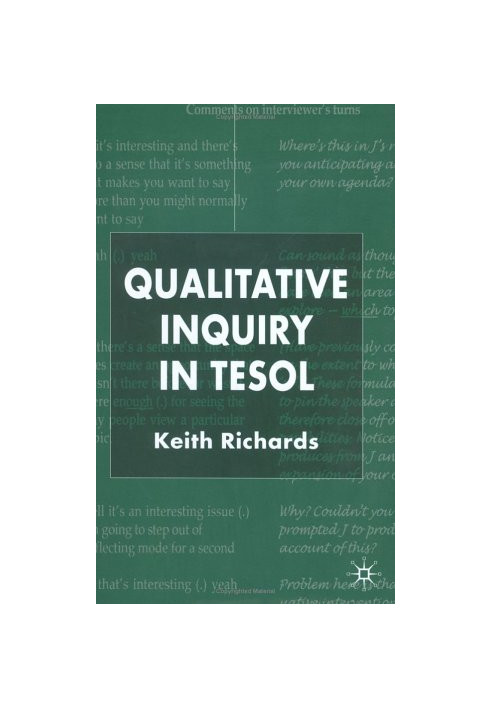 Qualitative Inquiry in TESOL