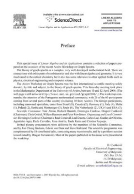 Linear Algebra and its Applications. Volume 423