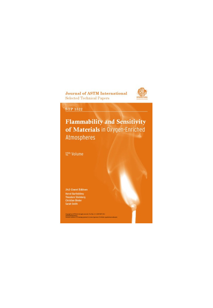 Flammability and sensitivity of materials in oxygen-enriched atmospheres : twelfth volume