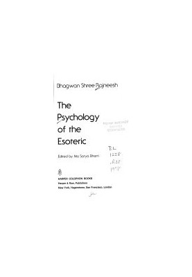 The Psychology of the Esoteric