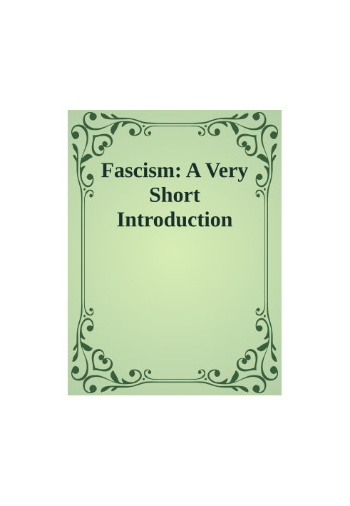 Fascism: A Very Short Introduction