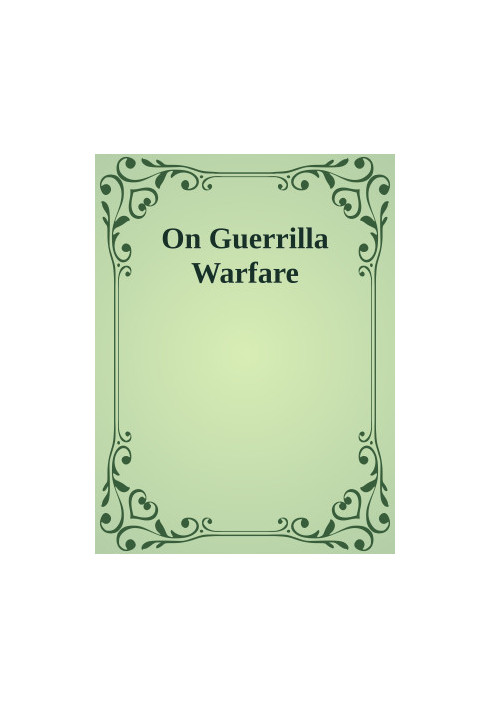 On Guerrilla Warfare