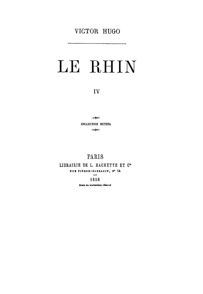 The Rhine, Volume IV