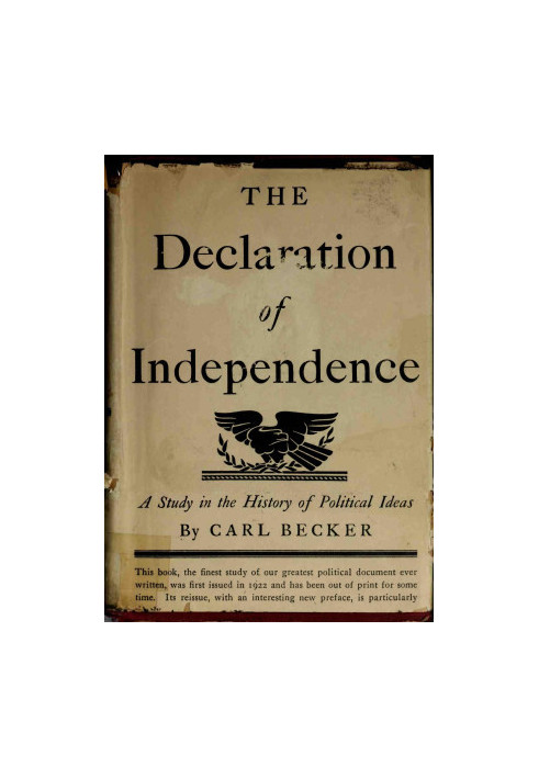Declaration of Independence: A Study in the History of Political Ideas
