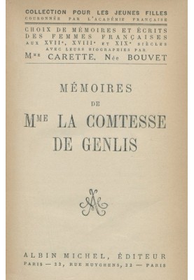 Memoirs of the Countess of Genlis