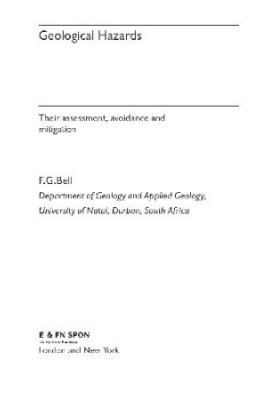 Geological hazards: their assessment, avoidance, and mitigation