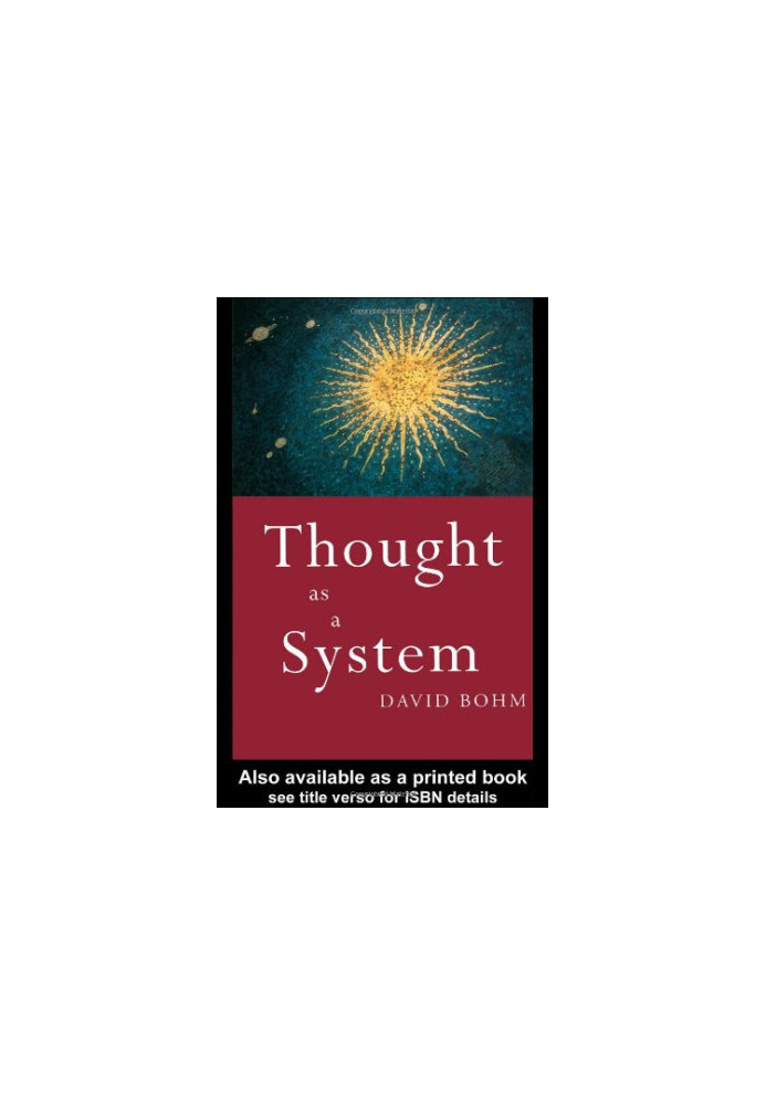 Thought as a System.