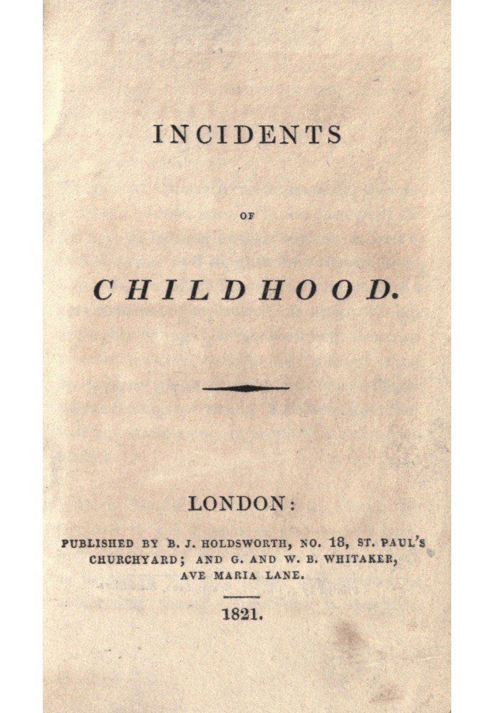 Incidents of childhood