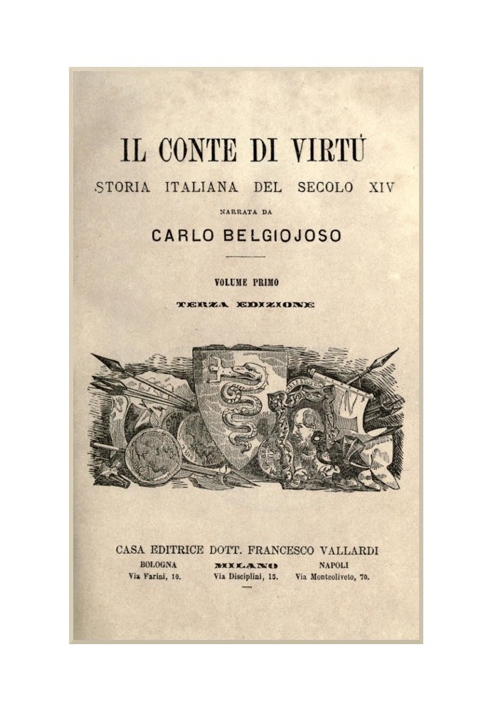 The Count of Virtue vol. 1/2 Italian history of the 14th century