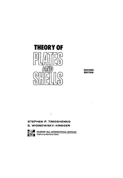 Theory Of Plates & Shells (Timoshenko) (No OCR)