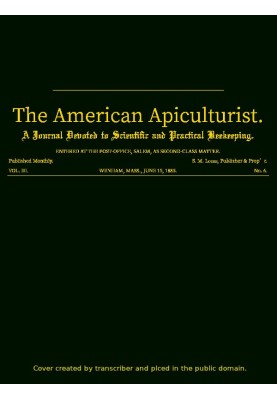 The American Apiculturist. Vol. III. No. 6, June 15, 1885 A Journal Devoted to Scientific and Practical Beekeeping