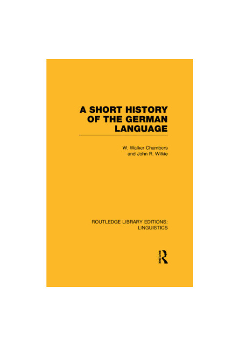 A Short History of the German Language