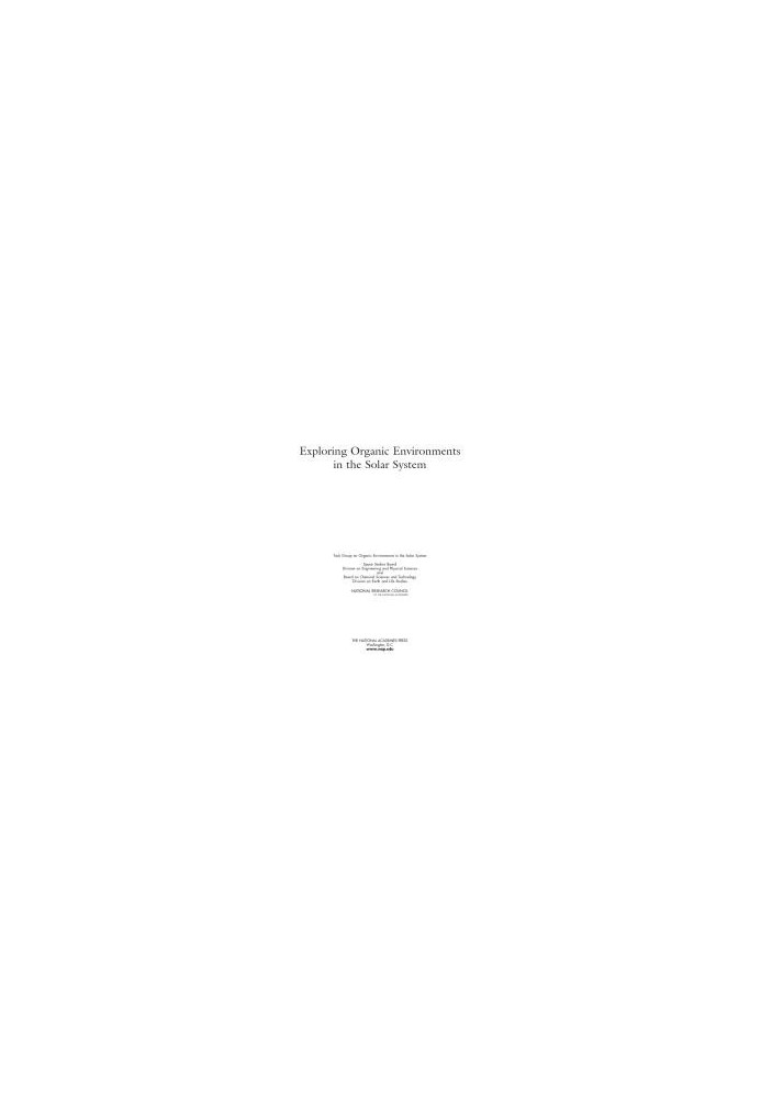Exploring Organic Environments in the Solar System
