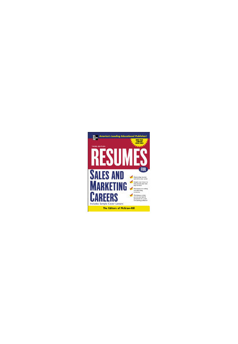 Resumes for Sales and Marketing Careers with Sample Cover Letters (VGM Professional Resumes Series)