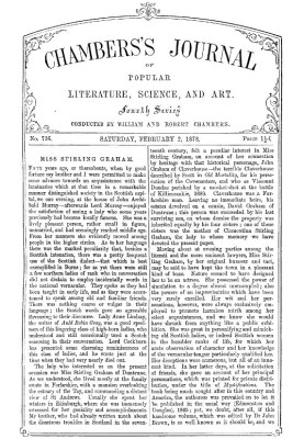 Chambers's Journal of Popular Literature, Science, and Art, No. 736, February 2, 1878