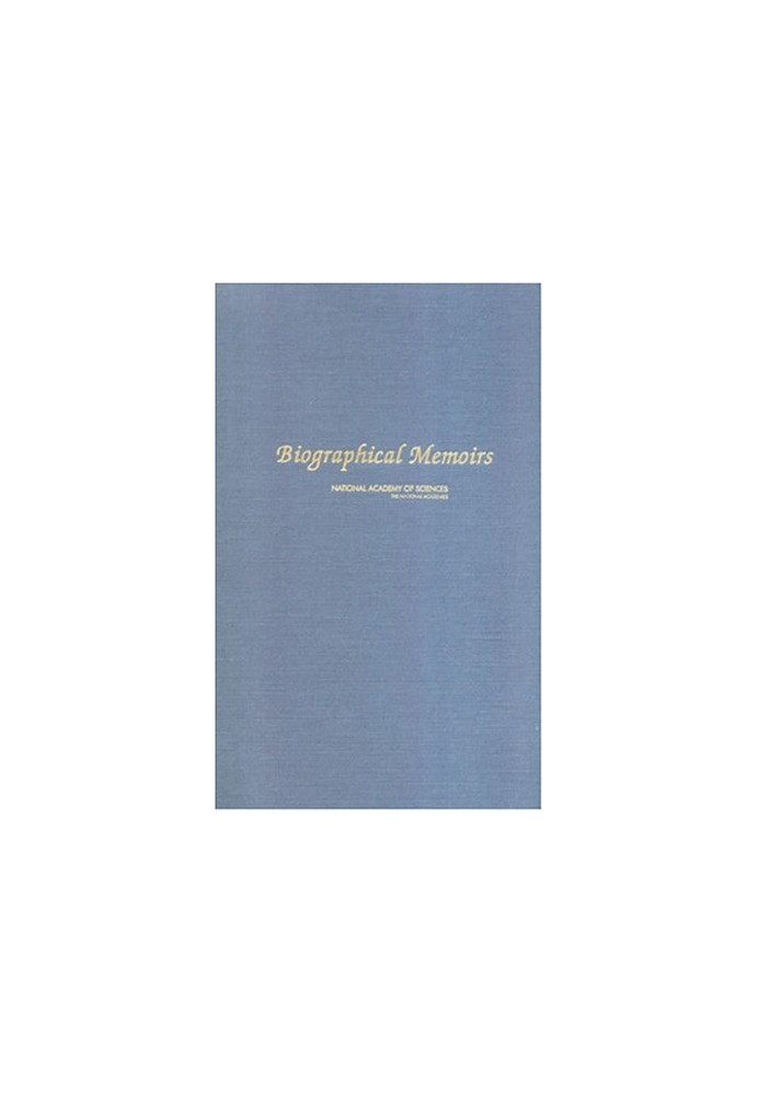 Biographical Memoirs: V.84 (Biographical Memoirs: A Series)
