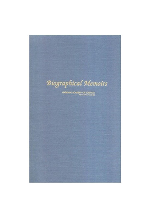 Biographical Memoirs: V.84 (Biographical Memoirs: A Series)