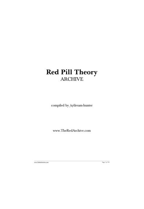 Red Pill Theory Blog Writings