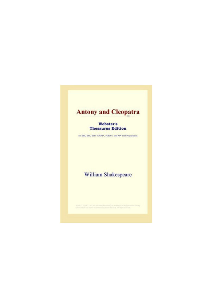 Antony and Cleopatra (Webster's Thesaurus Edition)