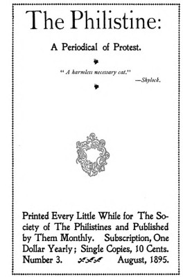 Філістер : $b періодичне видання протесту (том I, № 3, серпень 1895 р.)