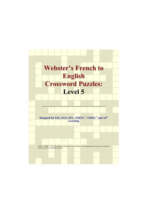Webster's French to English Crossword Puzzles: Level 5