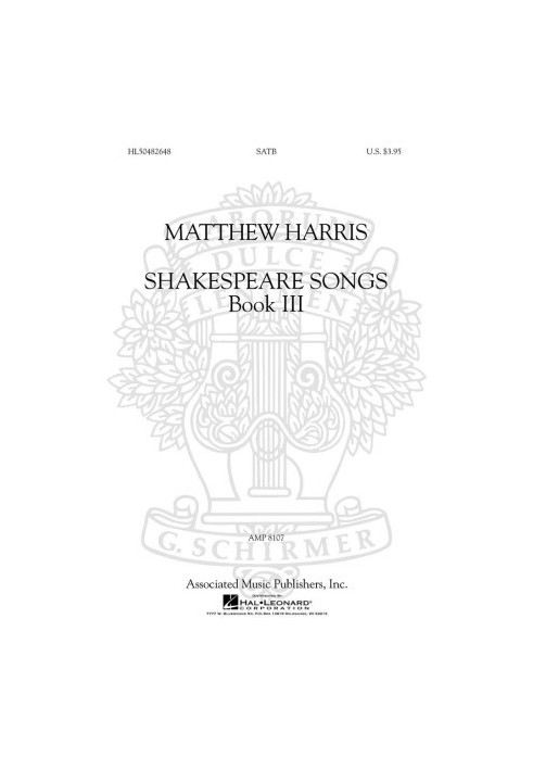 Shakespeare Songs, Book III