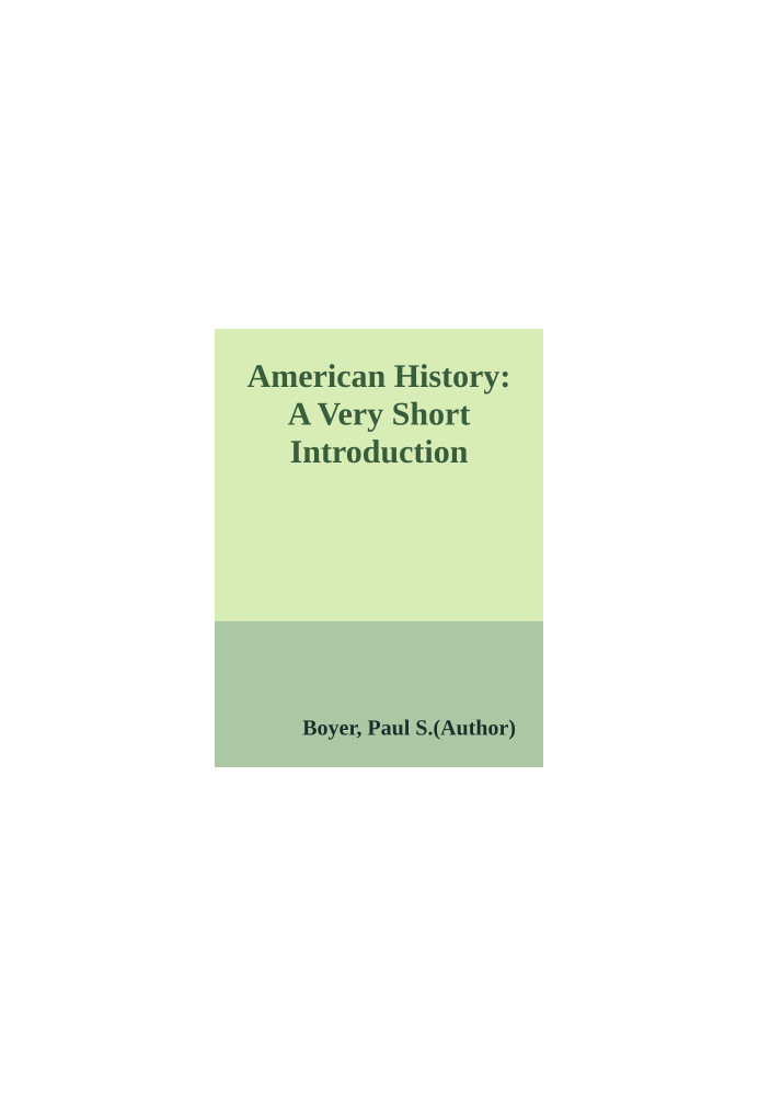 American History: A Very Short Introduction