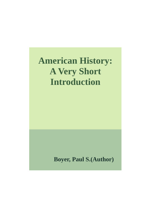 American History: A Very Short Introduction