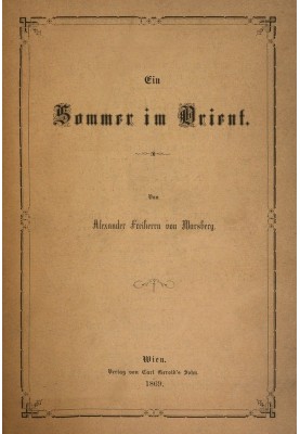 A summer in the Orient