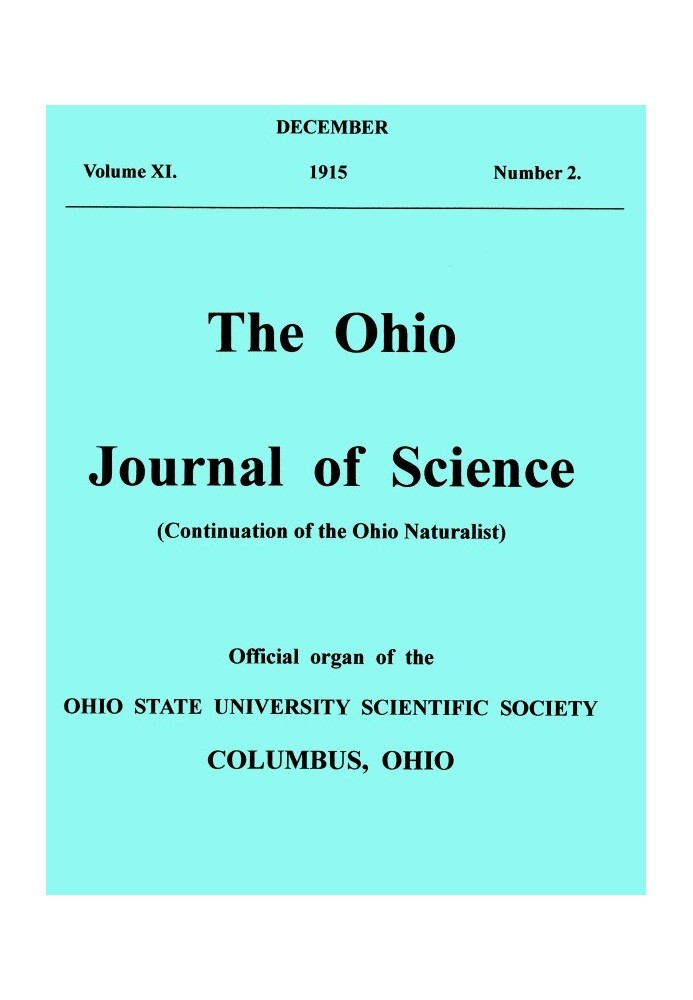 Науковий журнал Огайо. том. XVI., № 2 (грудень 1915 р.)