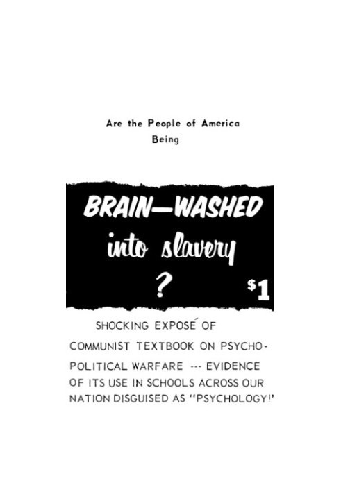 Are the People of America Being Brain-washed into Slavery?