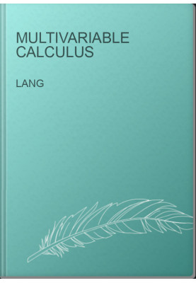 Multivariable Calculus