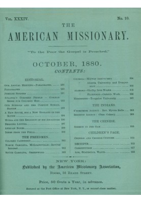 The American Missionary — Volume 34, No. 10, October, 1880
