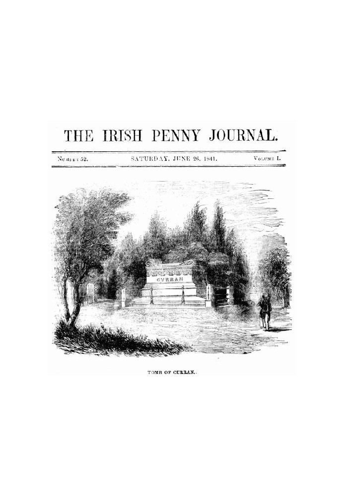 The Irish Penny Journal, Vol. 1 № 52, 26 червня 1841 р