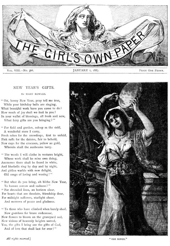 The Girl's Own Paper, Vol. VIII, № 366, 1 січня 1887 р