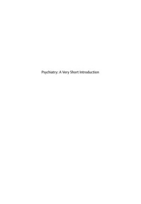 Psychiatry : A Very Short Introduction