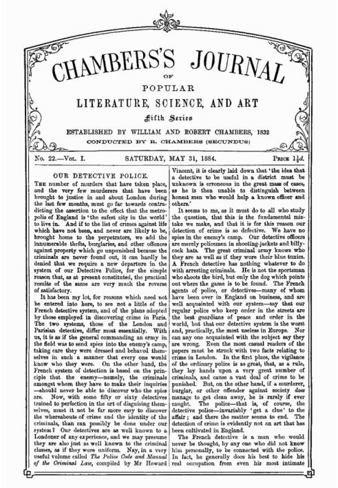 Chambers's Journal of Popular Literature, Science, and Art, Fifth Series, No. 22, Vol. I, May 31, 1884