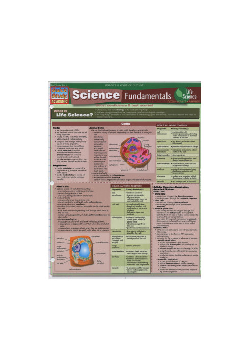 Quick Study Academic - Science Fundamentals - Life Science