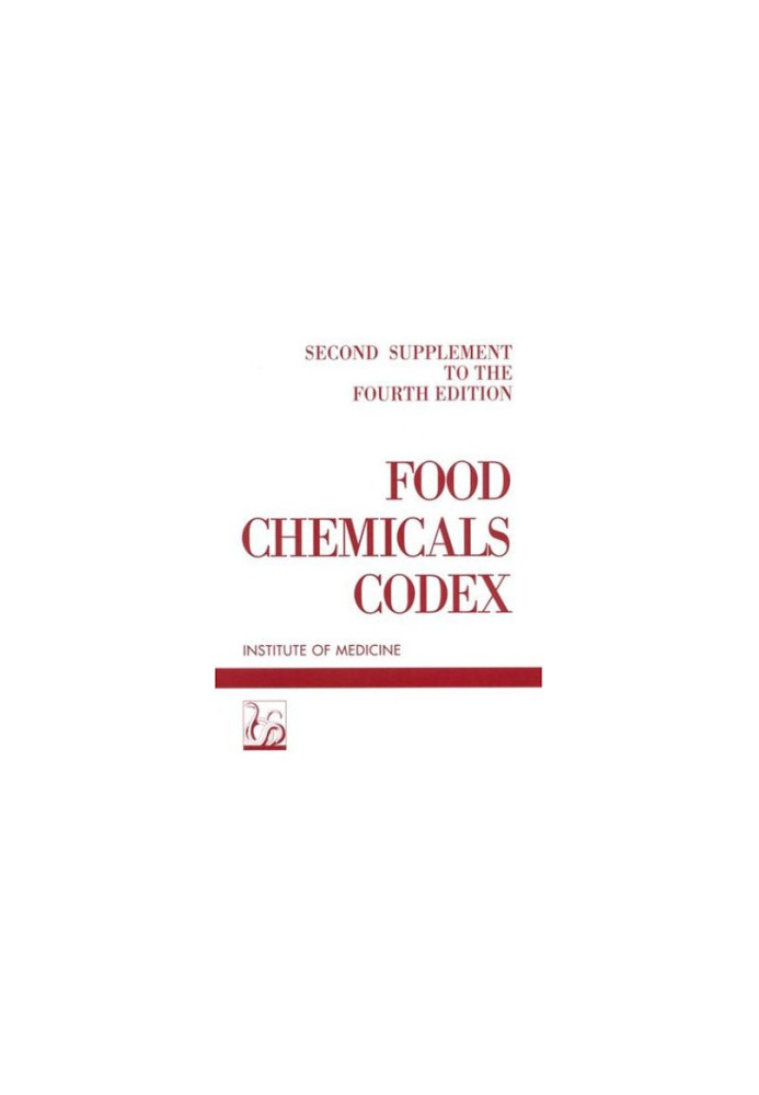Food Chemicals Codex - Second Supplement to the Fourth Edition