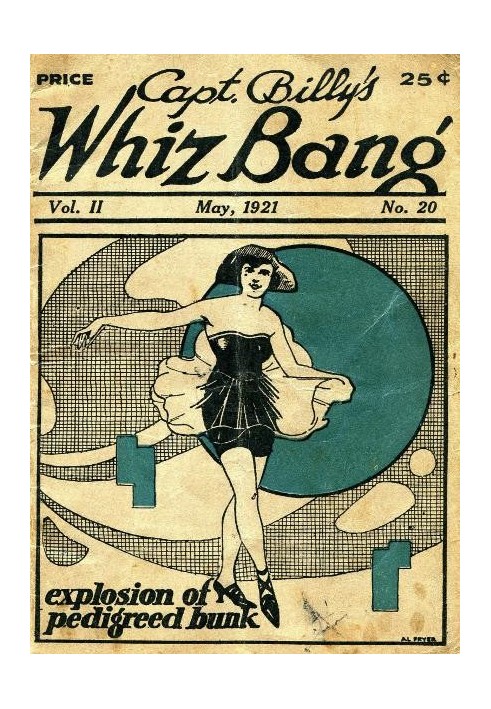 Captain Billy's Whiz Bang, Vol. 2, № 20, травень 1921 р. Американський журнал дотепності, гумору та філософії