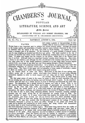 Chambers's Journal of Popular Literature, Science, and Art, Fifth Series, No. 32, Vol. I, August 9, 1884