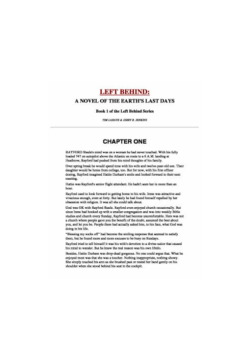 [Left Behind 12] • Tim Lahaye - The Left Behind Complete Series