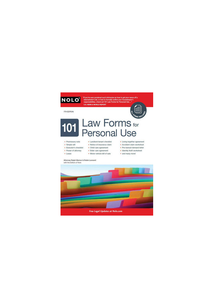 101 Law Forms for Personal Use