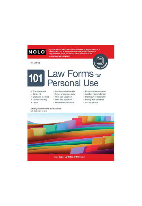 101 Law Forms for Personal Use