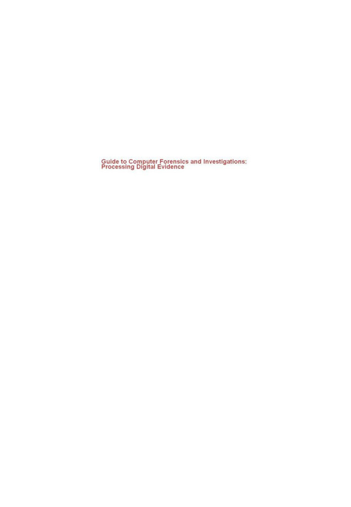 Guide to Computer Forensics and Investigations (Book & CD)