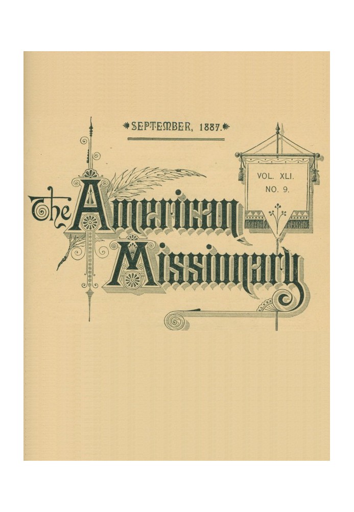 Американський місіонер — том 41, № 9, вересень 1887 р