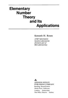 Elementary number theory and its applications