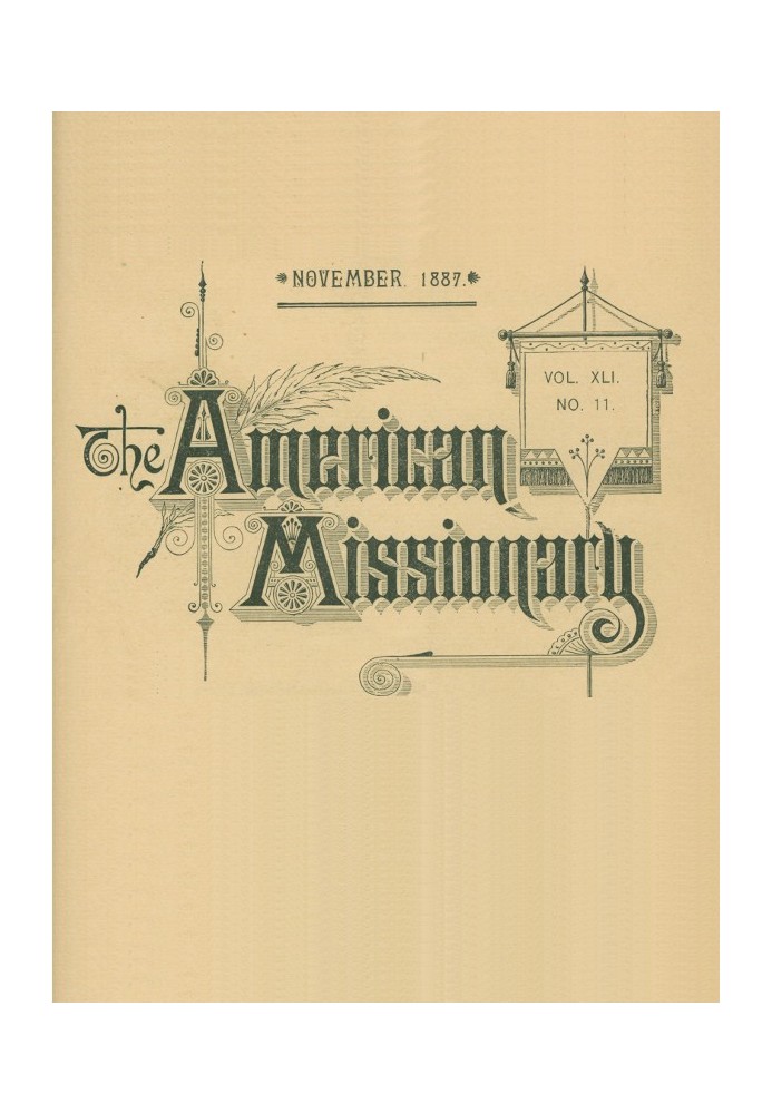 Американський місіонер — том 41, № 11, листопад 1887 р