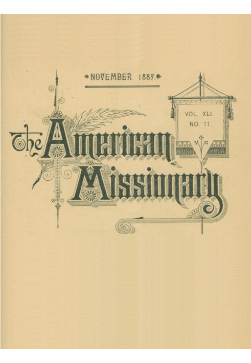 Американський місіонер — том 41, № 11, листопад 1887 р