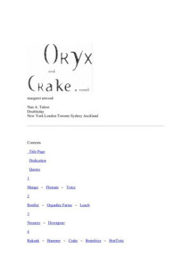 Oryx And Crake